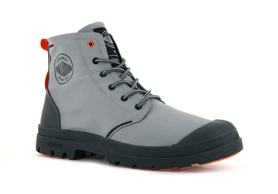 Palladium Pallafin Dark Grey | OOU226UI